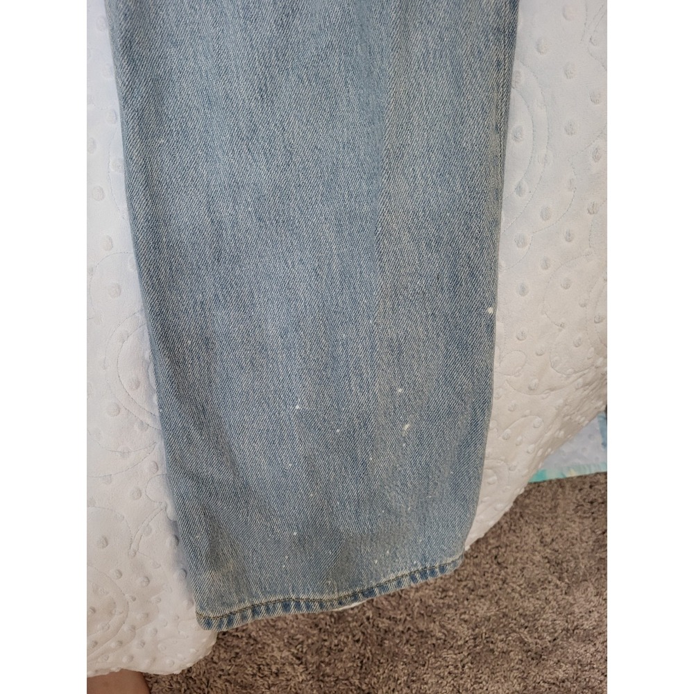 Old Navy Sky-Hi Wide Leg Cargo Jeans Light Wash Extra High Rise Womens Size 12 - Picture 9 of 10